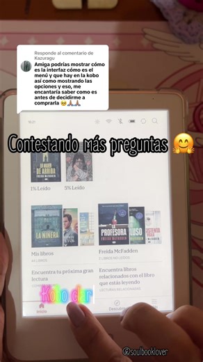 Respuesta a @Kazuragu #booktok #koboclaracolour #ereader #questionsandanswers