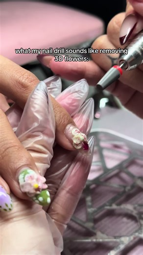 Nail Drill Sounds for 3D Flower Nail Removal