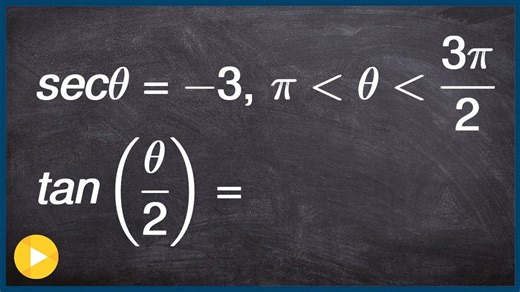 Evaluate the half angle of tangent using a triangle