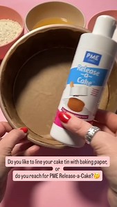 Have you tried PME Release-a-Cake yet? 🍰✨ We want to know — which do you prefer? Do you like to line your cake tin with baking paper, or do you reach for PME Release-a-Cake? We think both are just as good as each other — but we’d love to hear what YOU prefer! 💬👇 | Icing On The Cake School