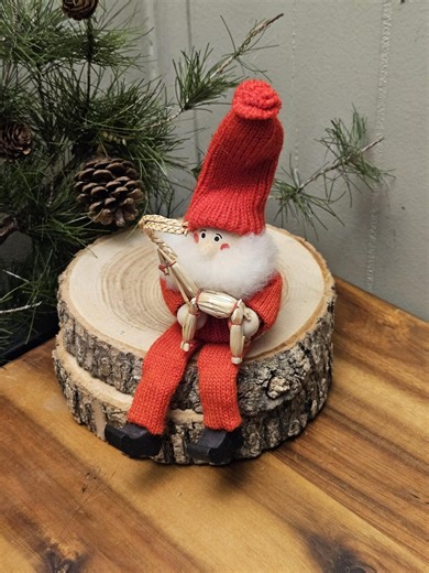 4.5” Tall Swedish Christmas Tomte Kid With Yule Goat (julbock) - Handcrafted Wooden Swedish Scandinavian Nordic Folk Art - Made in Sweden - Etsy