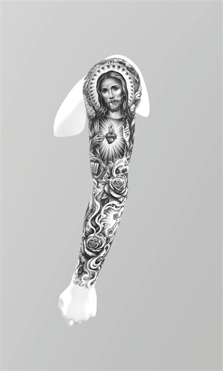 Sígueme para más contenido✅ Brazo completo religioso🌟 Si quieres un diseño de manga completa personalizado envíame un mensaje con la palabra “diseño” #tatuaje #tattoo #tatuajes #fabigram #tattooideas