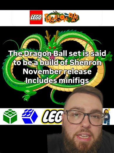 We have another HUGE LEGO LEAK and this time its Dragon Ball Z! We are getting Shenron and it will have minifigures #lego #dragonball #dragonballz #legoleaks #legotok