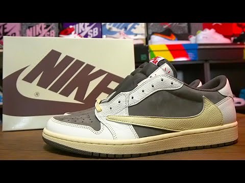 Travis Scott Jordan 1 Low "Reverse Mocha" Unboxing