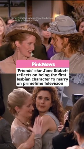 'Friends' star Jane Sibbett has opened up about the controversy she faced after playing the first lesbian character to marry on primetime television. | PinkNews
