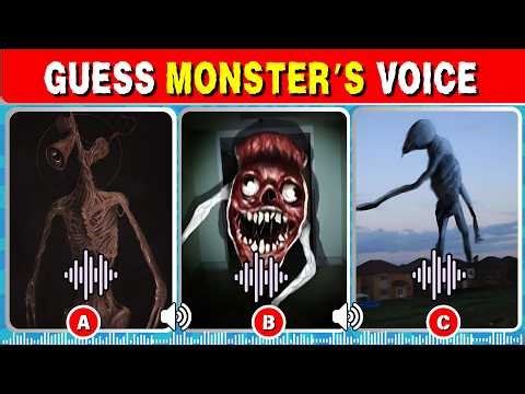 Guess Trevor Henderson Monsters By Voice | House Head, Siren Head | All Trevor Henderson Creatures