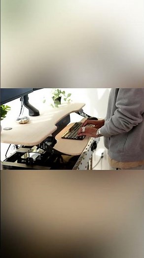 The Best Desktop Riser! VersaDesk® PowerPro® Elite #desksetup #tech #furniture #desktop