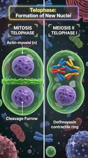 Telophase & Cytokinesis — Final Stage of Cell Division 🔥 | Mitosis vs Meiosis Master Series #biology