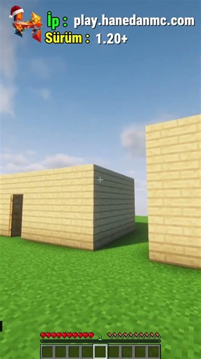 Minecraft SUNUCUMDA EV YAPIYORUM AMA YARDIMINIZA İHTİYACIM VAR #minecraft #shorts #shortsvideo