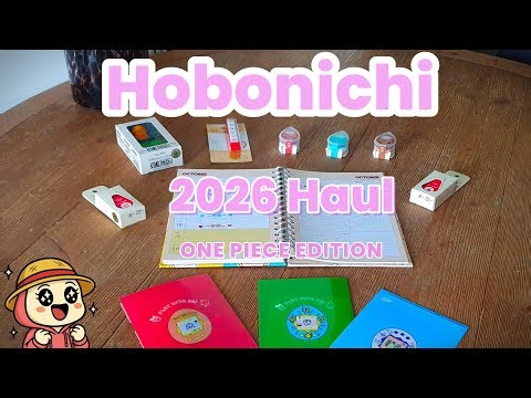 Hobonichi 2026 Haul | One Piece & Tamagotchi unboxing!