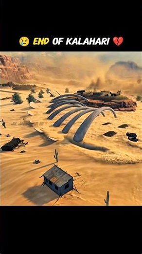 End of Kalahari Map 😓 | Kalahari Map Me Sunami 😢 Free Fire Sad Moment