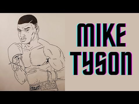 Mike Tyson Drawing, Boxer, Easy Man Step by Step Drawing, Easy Drawing Tutorial, Face Drawing