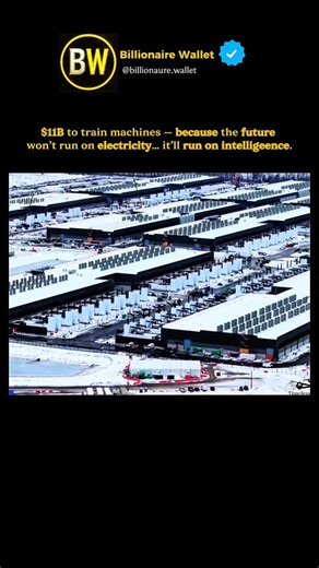 Money Motivation | Wealth on Instagram: "Amazon just dropped $11 BILLION on a single data-center campus—built almost entirely for one purpose: training and running AI models. This facility will consume 2.2 gigawatts of power, enough to supply 1 million homes, and use nearly 300 million gallons of water per year just to cool the servers. This is not “another tech upgrade.” This is the infrastructure of the new world: • AI training at a scale humans can barely comprehend • Massive energy grids bui