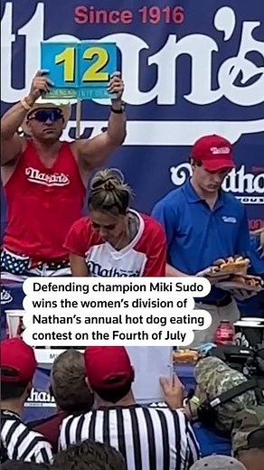 Miki Sudo wins women’s hot dog eating contest