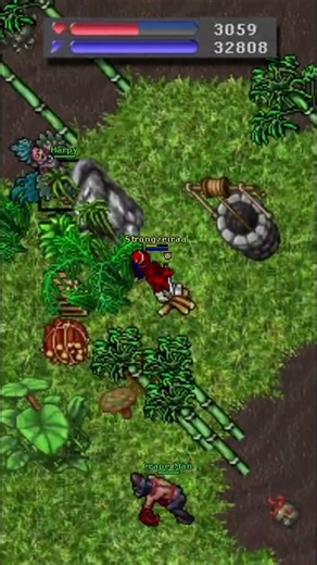 Luck, reflexes, or Tibian pro player? 😂 #tibia #viralshorts #curiosities