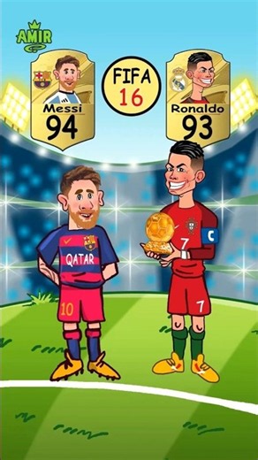 🔥Messi vs Ronaldo: FIFA & FC Ratings (2007–2027) #ronaldo #messi #eafc #fifa #football #eafifa