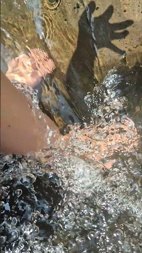 The incredible clarity of crystal-clear water #naturesounds