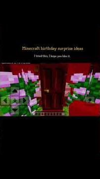 “Minecraft Birthday Surprise for a Friend! 🎉🎂”#minecraft #gamingshorts