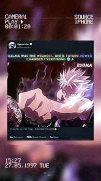 Ragna Was Weak... Until Future Power ☠️🥶 | Ragna Crimson #shorts #ragnacrimson #anime