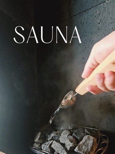 Löyly - the gentle pouring of water over the hot stones generates steam, elevating the humidity and temperature. #loyly #sauna #finnishsauna #saunatime #men #women #wellness #recovery #biohack #singapore