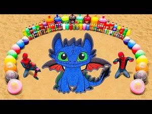 Giant Toothpaste Eruption from Dragon Toothless, Giant Balloons, Big Orbeez & Fanta, Cola vs Mentos