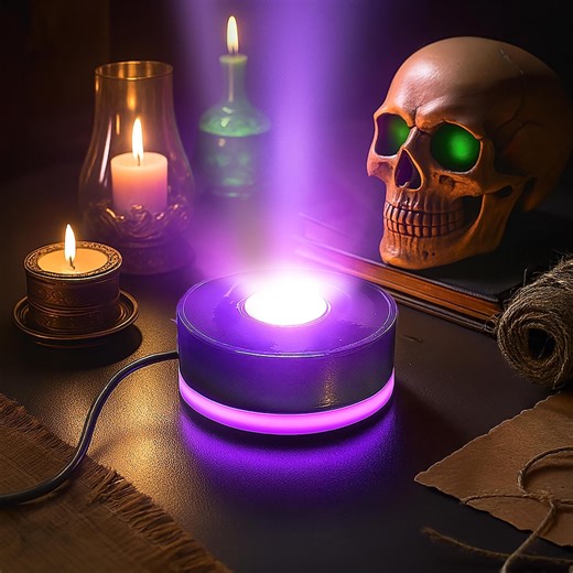 UV LED Light Base 395nm Blacklight for Uranium Glass, Resin Art, Crystals, Glass Spheres - Gloss Black Finish - USB Powered - Etsy