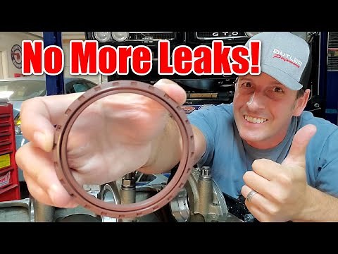 How to install a BOP Engineering One Piece rear main seal. Pontiac short block re-build, Part 5