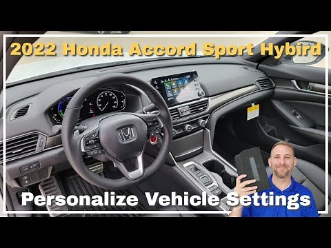 2022 Honda Accord Sport Hybrid Vehicle Setting