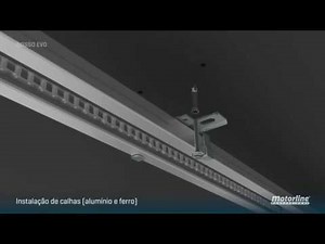 Οδηγίες μηχανισμού για γκαραζόπορτες οροφής Motorline Evo