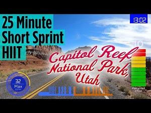 25 Minute Short Sprint HIIT | Indoor Cycling Workout | Capitol Reef, Utah