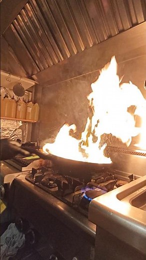 ASMR Flambé Cooking | Satisfying Fire & Pan Sounds #food #foodblogger #foodlover