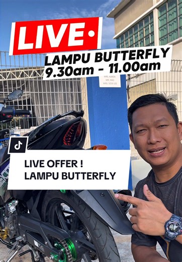 Live Offer Lampu Butterfly dengan 8 Mod