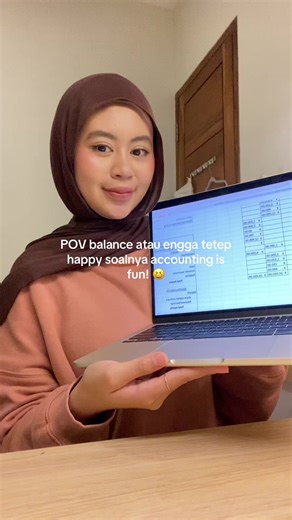 Kalian tau nggak sih rasanya bahagia pas ngitung laporan hasilnya Balance, Accounting is Fun #accounfing #akuntansi #laporan #neraca #debitkredit