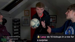 Lacy donated this small streamer over $1,000 after he had a challenge of doing 10 kick ups with a soccer ball 🥹❤️‍🩹
