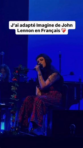 J’ai adapté Imagine de John Lennon en Français lors de ma tournée unplugged ❤️‍🩹 Vous avez d’autres idées de titres? ⬇️ | Hoshi