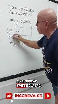 Calculating GCD #shorts #learning #tips #math #school #class #enem #teacher