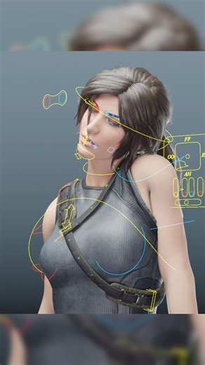 Don't forget to let your rigs relax from time to time!🏃‍♀️‍➡️🙆‍♀️ | #blender #rigging