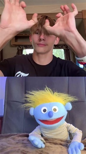 PeterPrankster on Instagram: "Hilarious conversation with a puppet and Hunter"