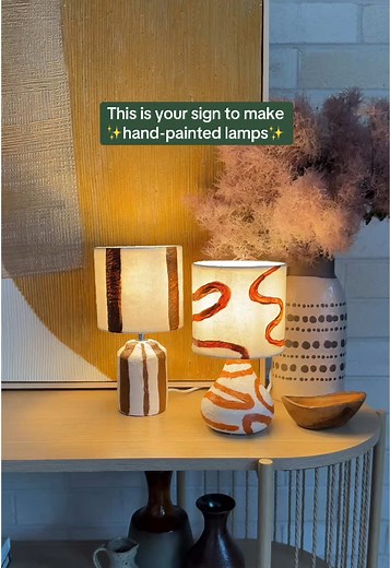 DIY Hand-Painted Lamp Tutorial for Creative Lighting