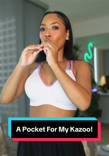 Innovative Bra Design with Kazoo Pocket and Active Support