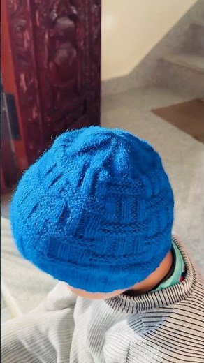 Easy beanie cap topi hat handmade knitting 🧶 🧶