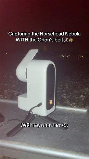 Capturing the Horsehead Nebula with Orion's Belt