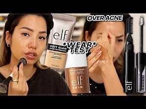 NEW $8 soft glam foundation wear test ✨ ELF COSMETICS SUMMER 2024