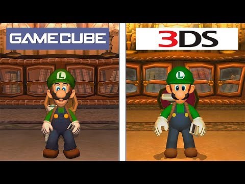Luigi's Mansion | Gamecube VS 3DS | Emu 4K Graphics Comparison | Comparativa
