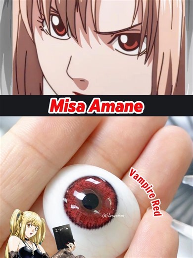 Ahh Misa | Use code BT15 save 15% off #beacolors #contactlense #coloredcontacts #misa #misaamane #deathnote #animetiktok #foryoupage #viral
