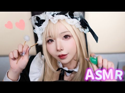 【ASMR】新人メイドの耳が幸せになるマッサージ屋さん🐈💕【睡眠導入】【ロールプレイ】