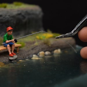 Fishing at the Pond Diorama | DIY & Crafts
