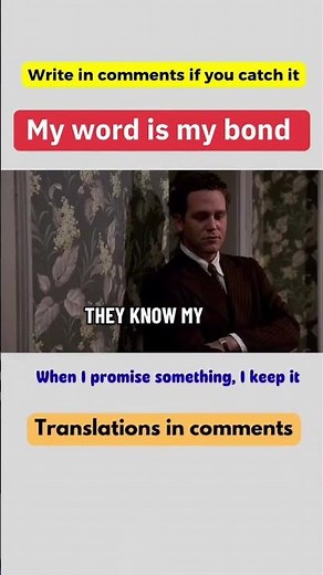 My word is my bond. Idiom meaning #english