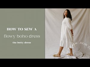How To Sew A Boho Tiered Midi Dress | The Betty Pattern