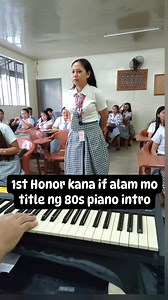 8.4K views · 3.2K reactions | Name that 80s piano intro exam quiz music #namethattune #namethatsong | Mark Anthony B Somoso | Facebook